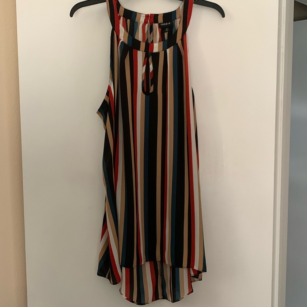 Torrid size 2 striped blouse